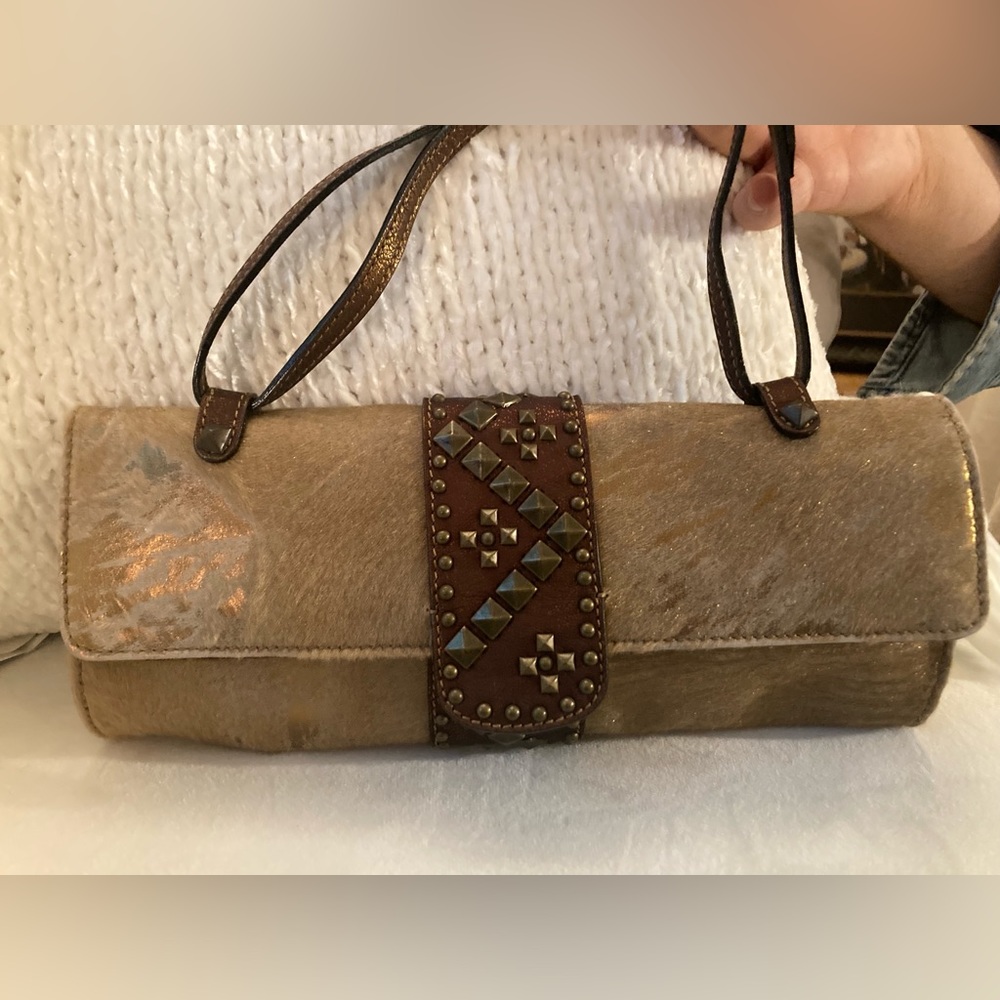 Donald Pliner pony hair baguette